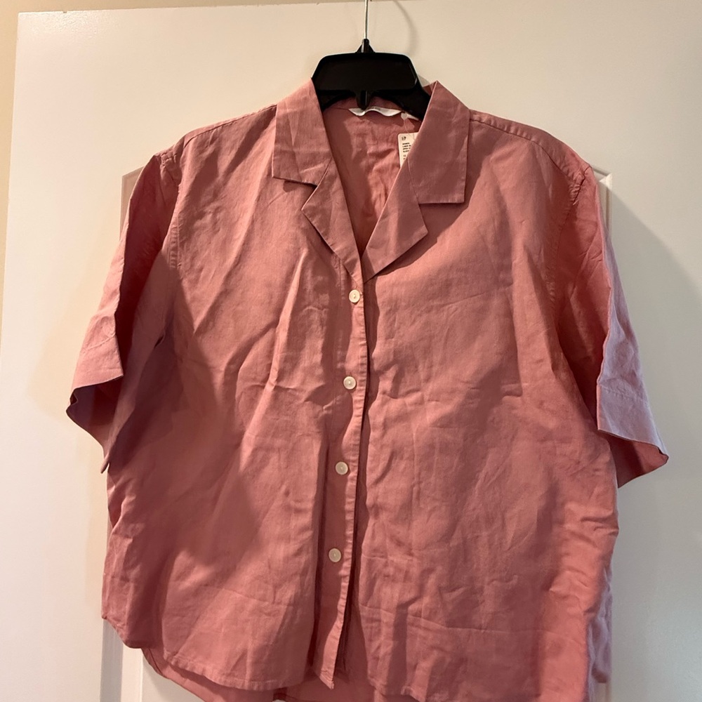 Uniqlo Pink Button Down Shirt